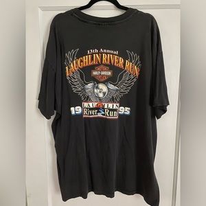 Harley Davidson vintage 1995 Laughlin River Run licensed graphic tee